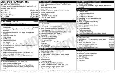 2024 Toyota RAV4 Hybrid XSE