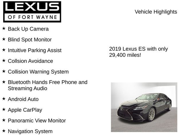 2019 Lexus ES 350