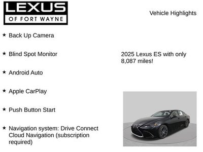 2025 Lexus ES 350