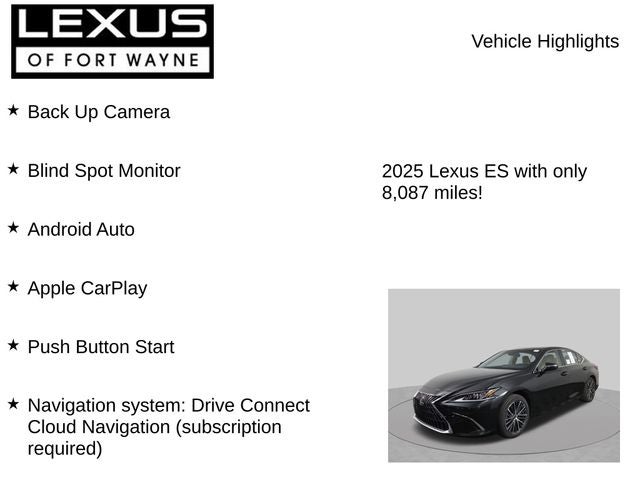 2025 Lexus ES 350