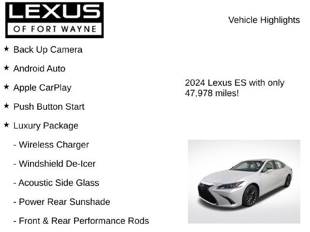 2024 Lexus ES 300h Luxury