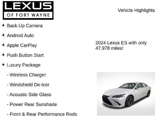 2024 Lexus ES LUXURY