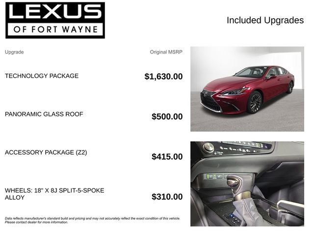 2024 Lexus ES 350 Luxury