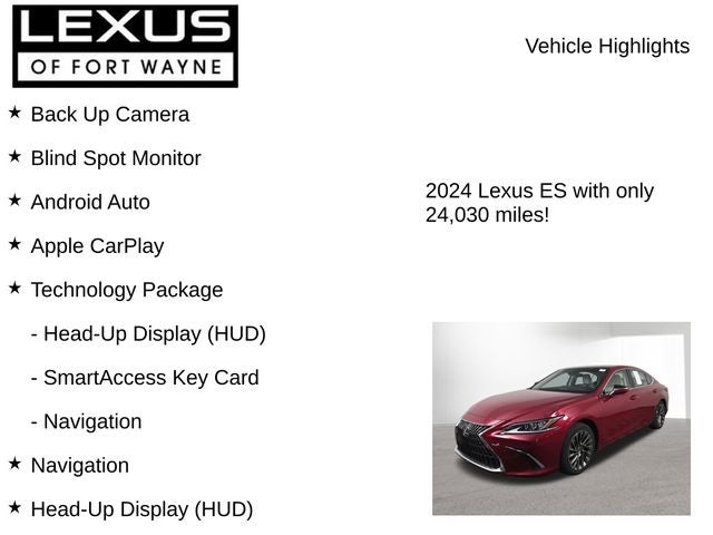 2024 Lexus ES 350 Luxury