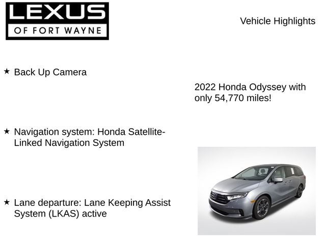2022 Honda Odyssey Elite
