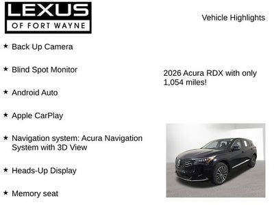 2026 Acura RDX Advance Package SH-AWD