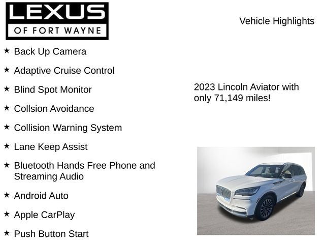 2023 Lincoln Aviator Reserve