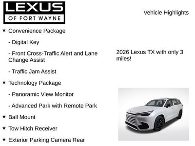 2026 Lexus TX F SPORT HANDLING AWD