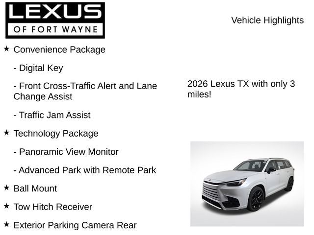 2026 Lexus TX F SPORT HANDLING AWD