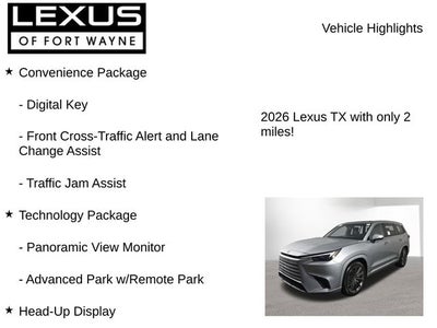 2026 Lexus TX LUXURY AWD