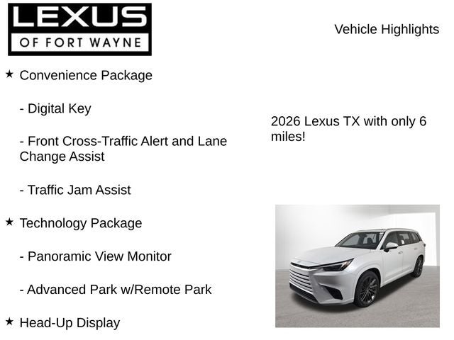 2026 Lexus TX 350 Luxury