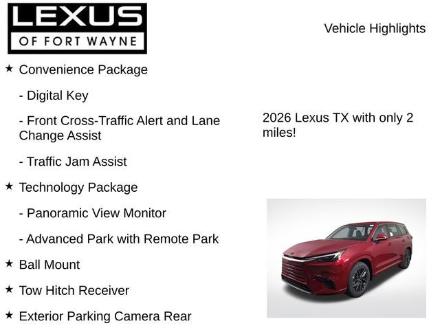 2026 Lexus TX PREMIUM AWD