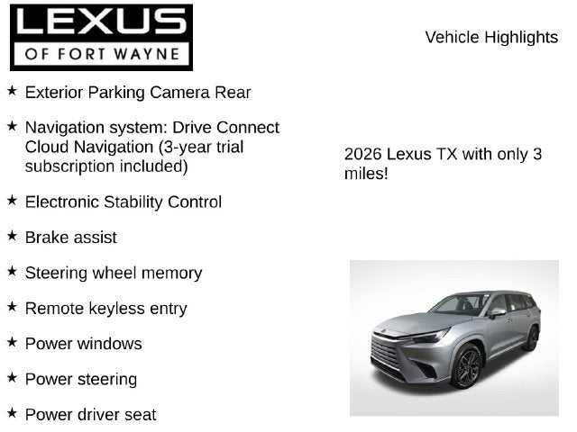 2026 Lexus TX PREMIUM AWD