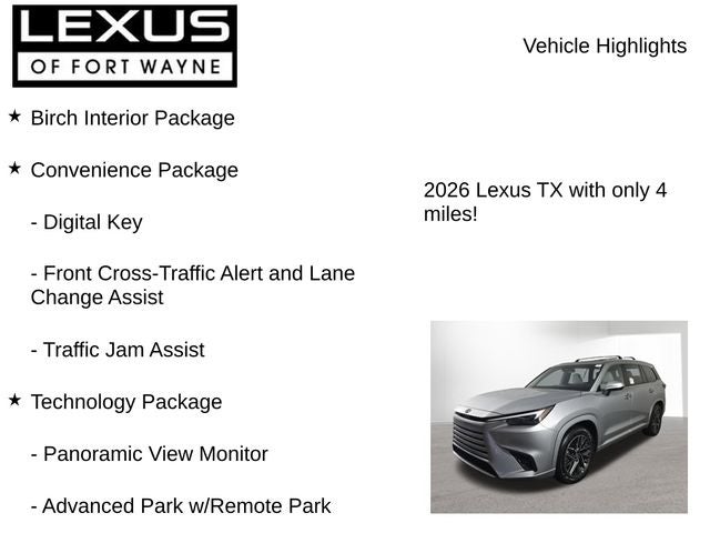 2026 Lexus TX PREMIUM AWD