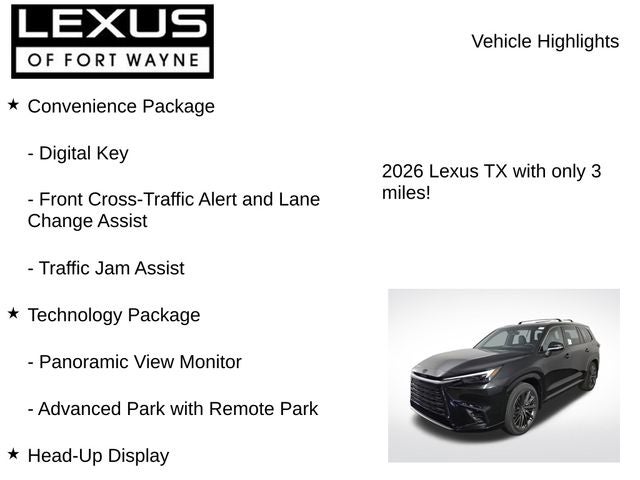 2026 Lexus TX LUXURY AWD