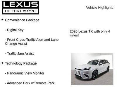 2026 Lexus TX PREMIUM AWD