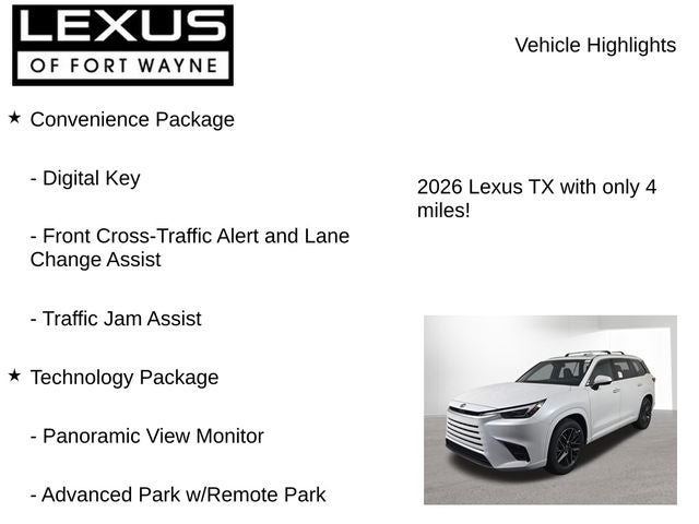 2026 Lexus TX PREMIUM AWD