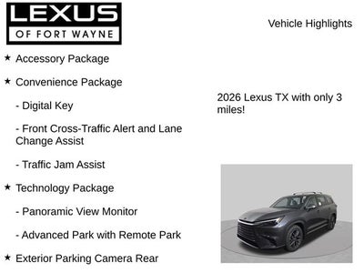 2026 Lexus TX PREMIUM AWD