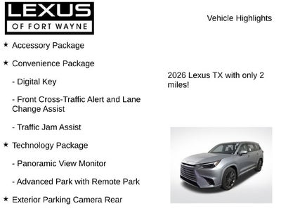 2026 Lexus TX LUXURY AWD