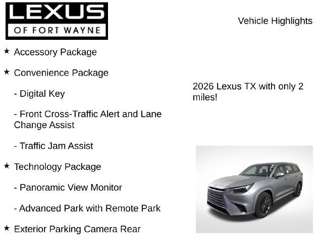 2026 Lexus TX LUXURY AWD