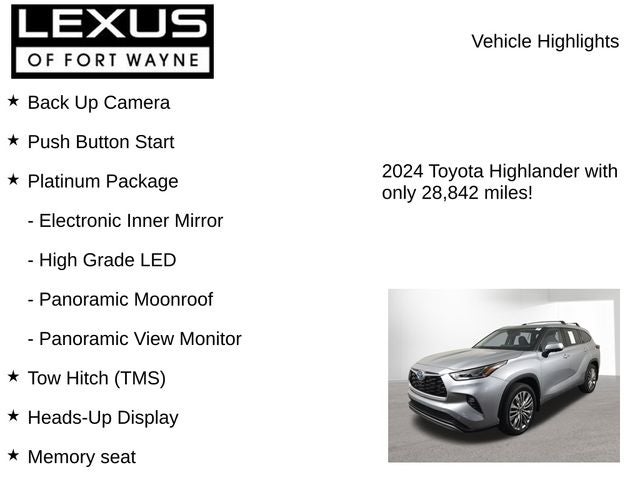 2024 Toyota Highlander Hybrid Platinum