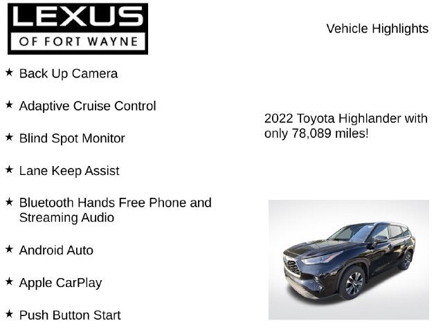 2022 Toyota Highlander Hybrid XLE