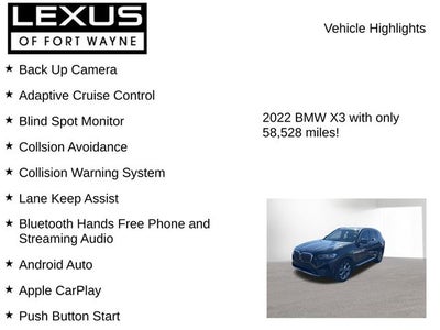 2022 BMW X3 xDrive30i