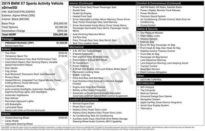 2019 BMW X7 xDrive50i