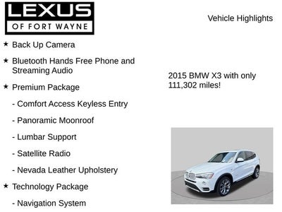 2015 BMW X3 xDrive28i