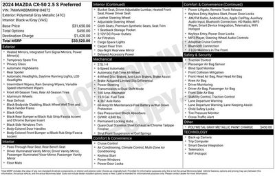 2024 Mazda Mazda CX-50 2.5 S Preferred Package