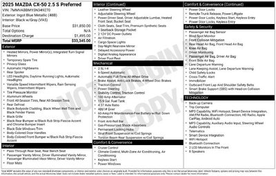 2025 Mazda Mazda CX-50 2.5 S Preferred Package