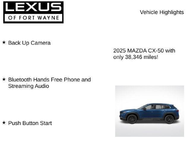 2025 Mazda Mazda CX-50 2.5 S Preferred Package
