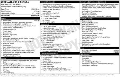 2023 Mazda Mazda CX-5 2.5 Turbo