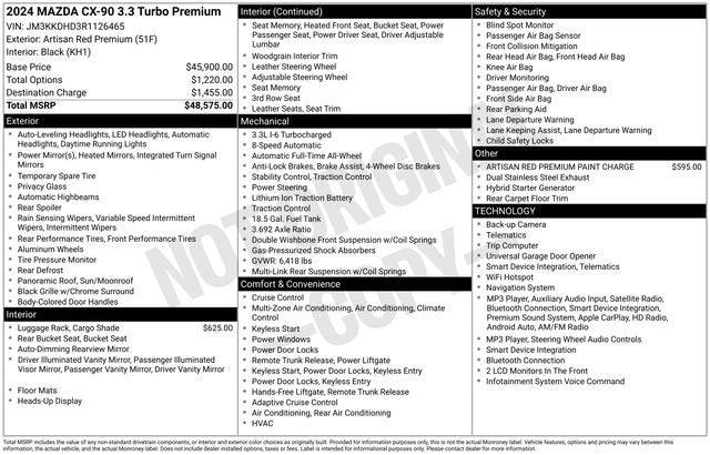 2024 Mazda Mazda CX-90 3.3 Turbo Premium