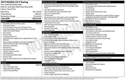 2019 Mazda Mazda CX-9 Touring