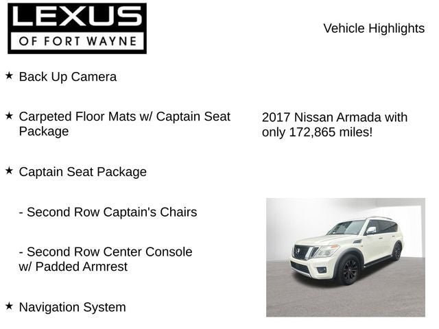 2017 Nissan Armada Platinum