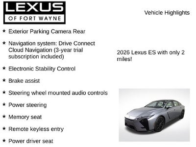 2026 Lexus ES 350h Premium
