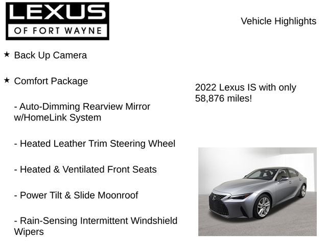 2022 Lexus IS 300