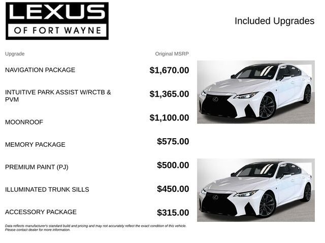 2023 Lexus IS 350 F SPORT