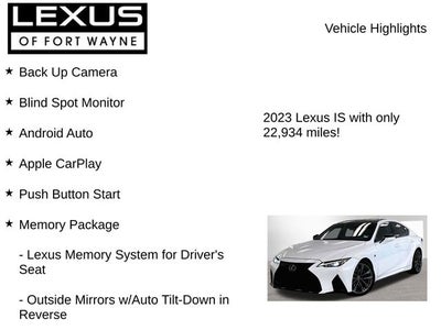 2023 Lexus IS 350 F SPORT