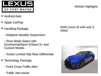 2026 Lexus IS F SPORT AWD