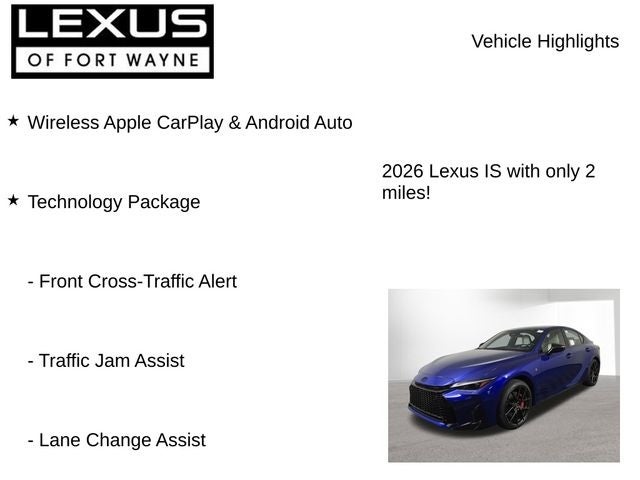 2026 Lexus IS F SPORT AWD