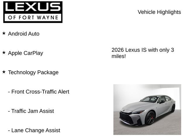 2026 Lexus IS F SPORT AWD