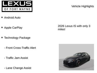 2026 Lexus IS F SPORT AWD