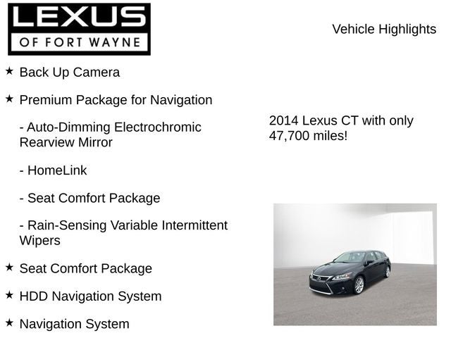 2014 Lexus CT 200h