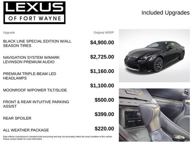 2018 Lexus RC 350