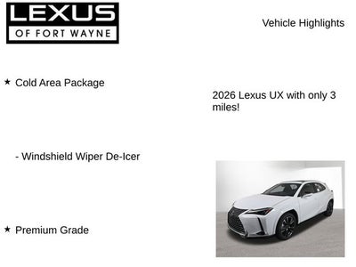 2026 Lexus UX PREMIUM AWD