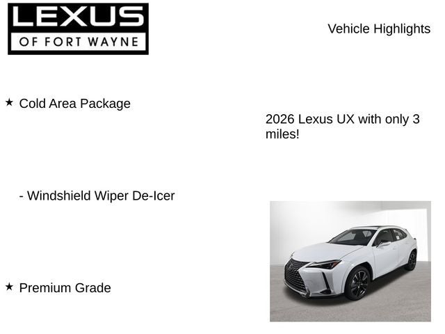 2026 Lexus UX PREMIUM AWD