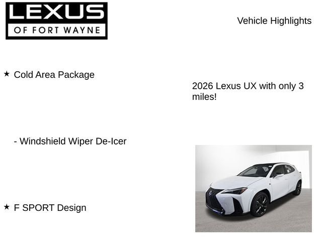 2026 Lexus UX F SPORT DESIGN AWD