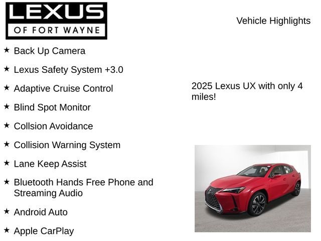 2025 Lexus UX PREMIUM AWD